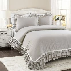 Best reviews of ???? Lush Decor Ella Shabby Chic Ruffle Lace 3 Pc. Comforter Set ????