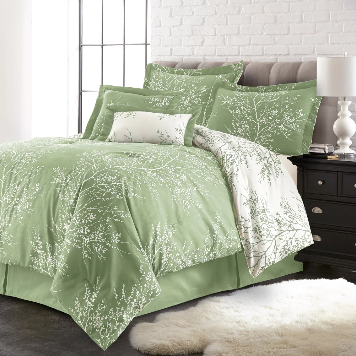 Cheap ???? National Brand Spirit Linen Home Foliage 6 Pc. Comforter Set ???? - Image 3