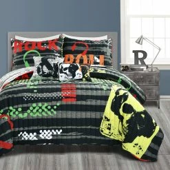 Cheapest ???? Lush Decor Rock N Roll Reversible 5 Pc. Quilt Set ????