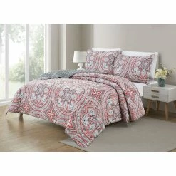 Cheapest ???? Bibb Home Printed Reversible Quilt 3 Pc. Set ????