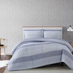 Best Sale ✨ Truly Soft Grey Multi Stripe 3 Pc. Comforter Set ????
