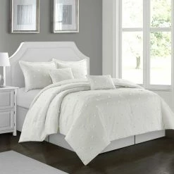 Buy ???? Nanshing America Inc Nanshing Daphne 6 Pc. White Comforter Set ????