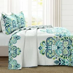 Best Pirce ???? Lush Decor Clara Quilt Blue/Green 3 Pc. Set ????