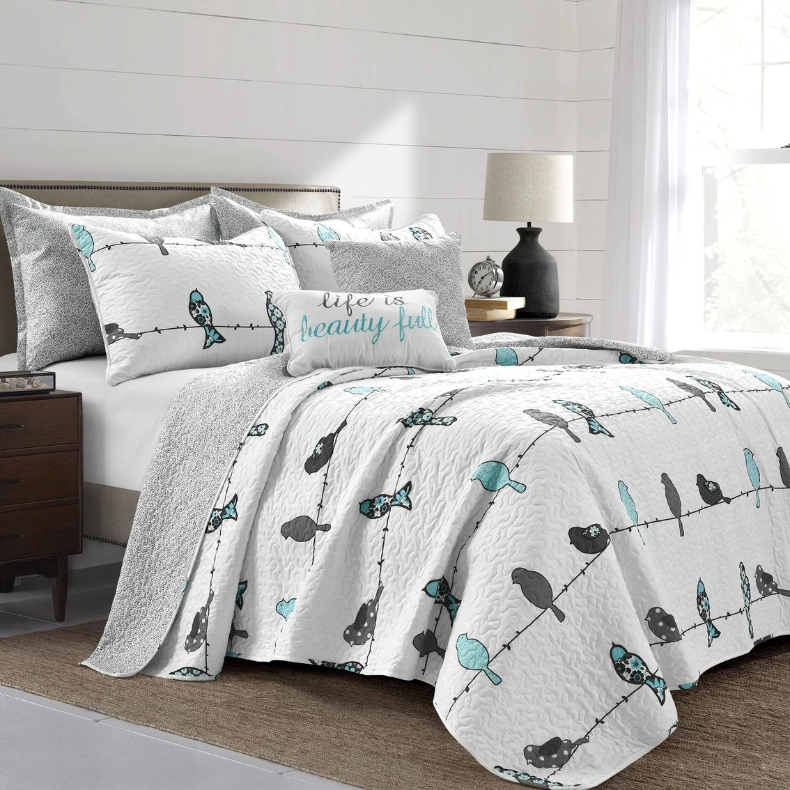 Cheap ???? Lush Decor Rowley Birds 7 Pc. Quilt Set ✨