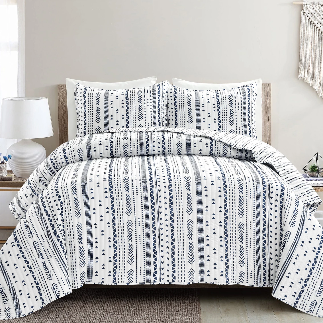 Cheap ???? Lush Decor Hygge Stripe Quilt 3 Pc. Set ???? - Image 2