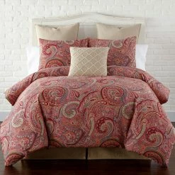 Discount ⌛ Levtex Home Spruce Red Duvet Cover Set ❤️