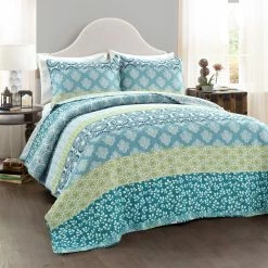 Best Pirce ???? Lush Decor Bohemian Stripe 3 Pc. Quilt Set ????