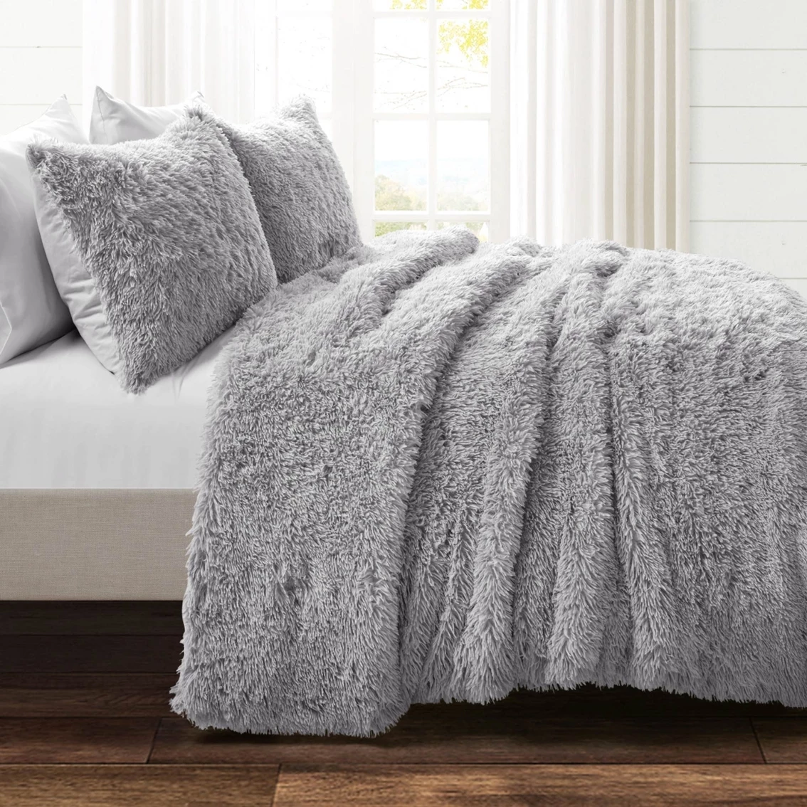 Best deal ???? Lush Decor Emma Faux Fur 3 Pc. Comforter Set ???? - Image 2