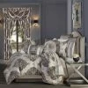 New ⭐ J. Queen New York Vera Silver Comforter Set ✔️