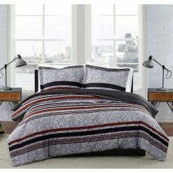 Cheap ???? London Fog Warren Stripe Comforter Set ????