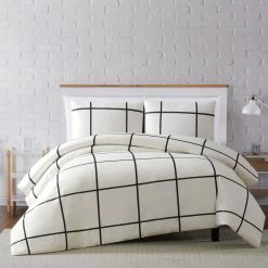Outlet ⌛ Truly Soft Kurt Windowpane Duvet Cover Set ????