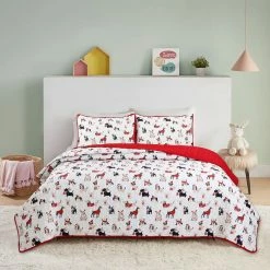 Hot Sale ???? Harper Lane Puppies In Holiday Format Quilt Set ????