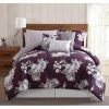 Flash Sale ???? Style 212 Peony Garden Floral Purple 12 Pc. Queen Bed Ensemble ????