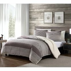Cheapest ???? English Laundry Avery 3 Pc. Comforter Set With Sherpa Back ????