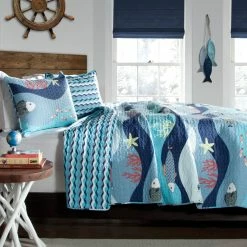 Hot Sale ???? Lush Decor Sea Life Quilt Set ????