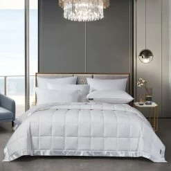 Hot Sale ???? Beautyrest Tencel/Cotton Blend Breathable Light Warmth RDS Down Blanket ????
