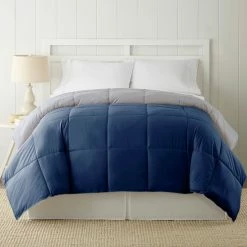 Flash Sale ✨ Simply Perfect Down Alternate Reversible Comforter, Blue ????