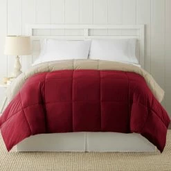 Buy ???? Simply Perfect Down Alternate Reversible Comforter, Red ????