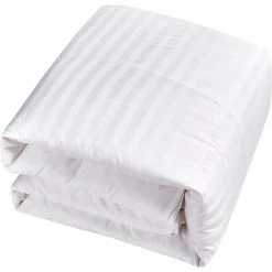 Deals ???? Blue Ridge Home Fashions Blue Ridge 500 Thread Count Damask Stripe Cover, Siberian Down All Season Comforter ⌛