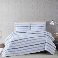 Best Pirce ???? Truly Soft Waffle Stripe Full/Queen 3 Pc. Quilt Set ✨