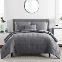 Hot Sale ???? English Laundry Harley Waffle Jacquard Comforter Set ????