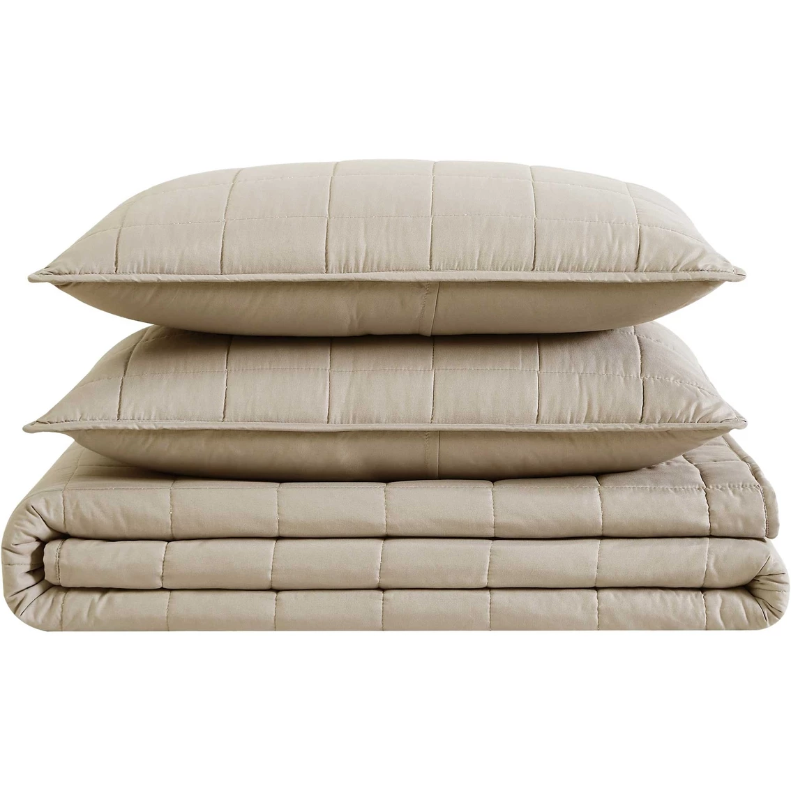 Best Pirce ???? London Fog Garment Wash Solid Color 3 Pc. Quilt Set ✔️ - Image 2