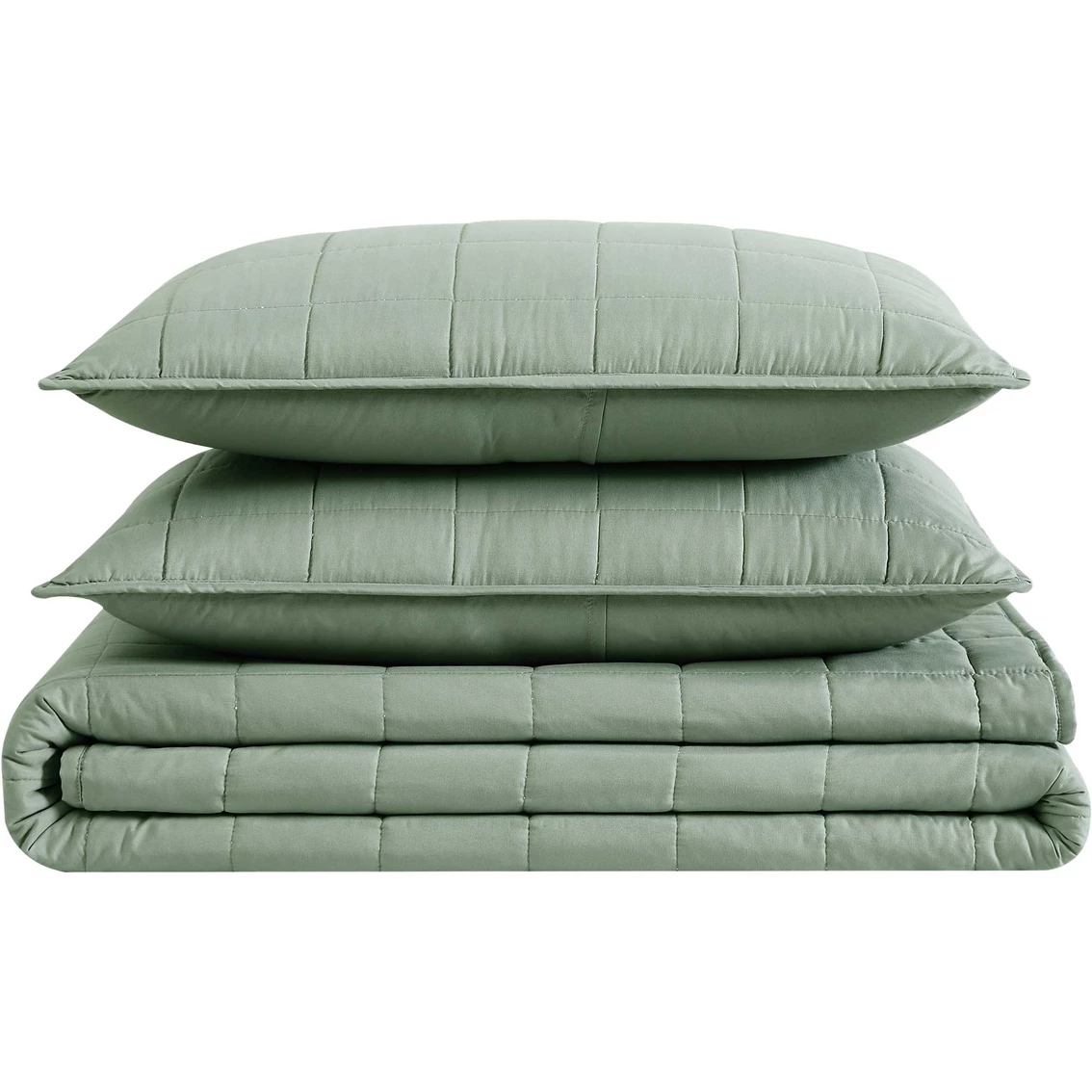 Best Pirce ???? London Fog Garment Wash Solid Color 3 Pc. Quilt Set ✔️ - Image 3