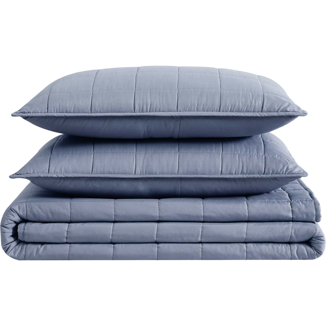 Best Pirce ???? London Fog Garment Wash Solid Color 3 Pc. Quilt Set ✔️ - Image 4