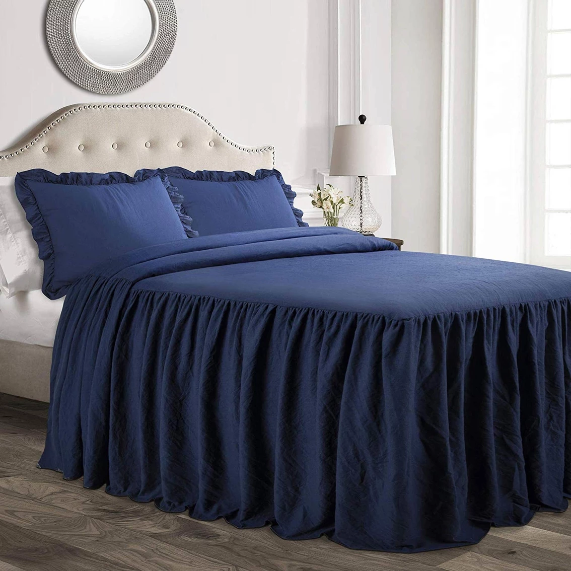 Outlet ✨ Lush Decor Ruffle ???? Skirt 3 Pc. Bedspread Set ✔️ - Image 2