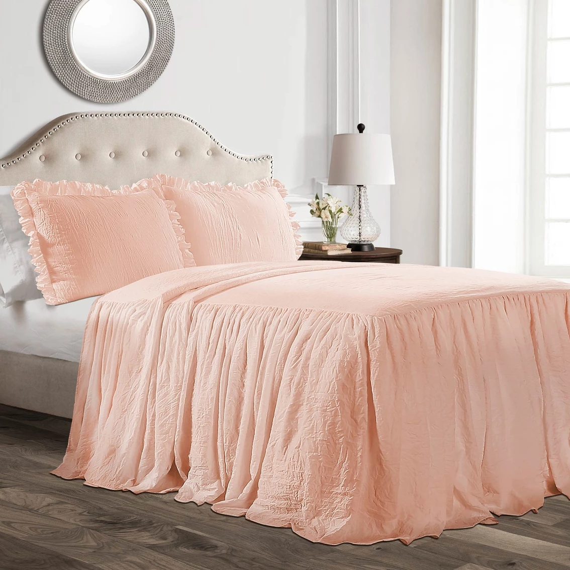 Outlet ✨ Lush Decor Ruffle ???? Skirt 3 Pc. Bedspread Set ✔️ - Image 3