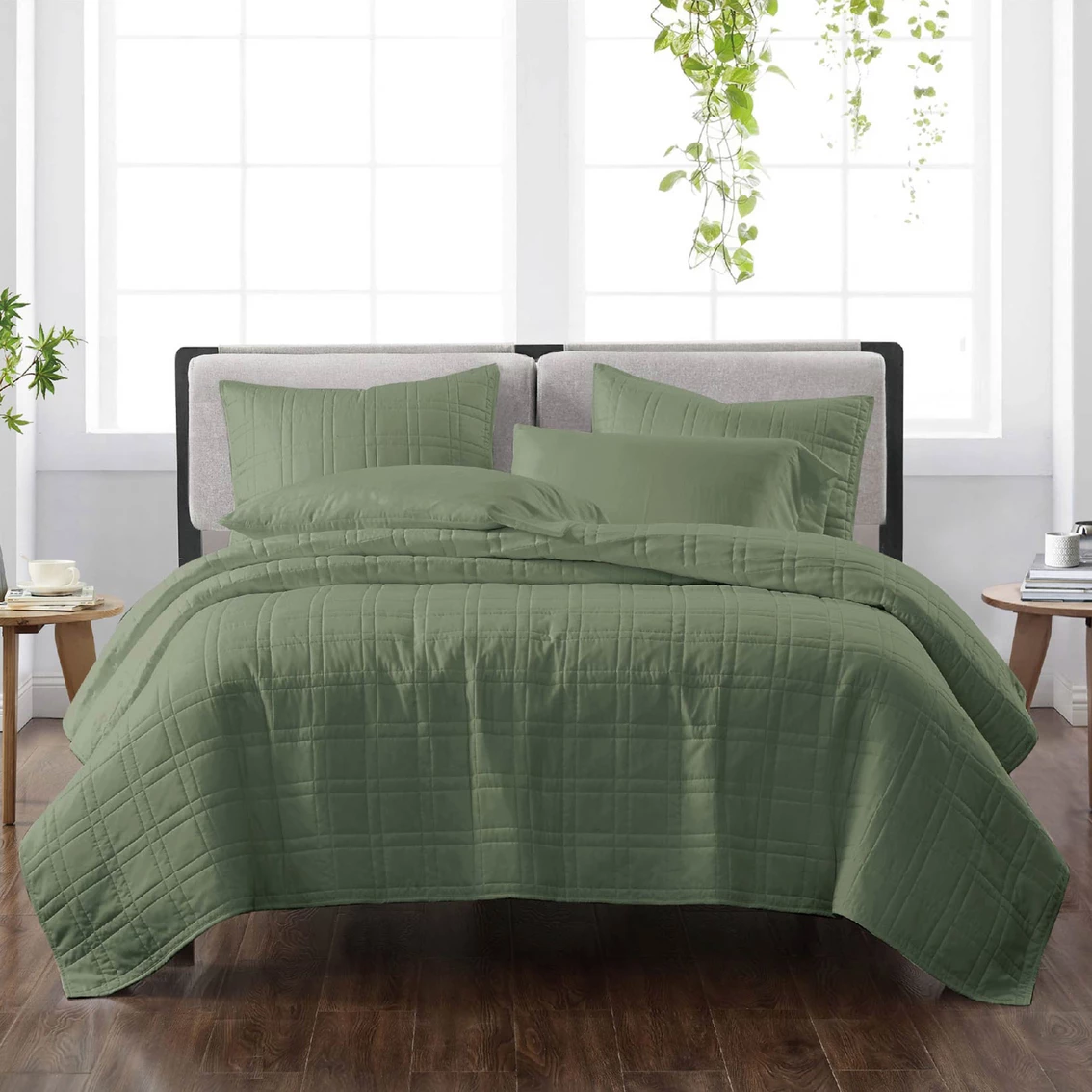 Discount ???? Cannon Heritage Solid Reversible Quilt Set ???? - Image 4