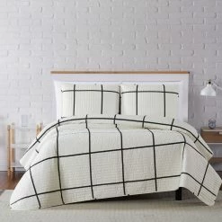 Budget ???? Truly Soft Kurt Windowpane Quilt Set ✔️