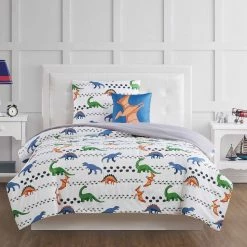 Hot Sale ⭐ My World Dino Tracks Comforter Set ????