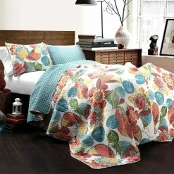 New ???? Lush Decor Layla 3 Pc. Quilt Set ????