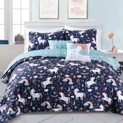 Cheapest ???? Lush Decor Unicorn Heart 5 Pc. Quilt Set ????