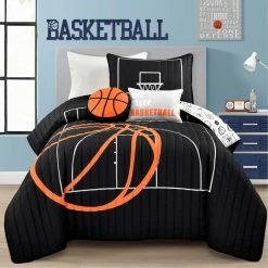 Hot Sale ???? Lush Decor ???? Basketball Game 5 Pc. Quilt Set ????