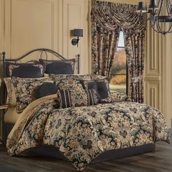 Cheap ???? J. Queen New York Toscano Black 4 Pc. Comforter Set ????