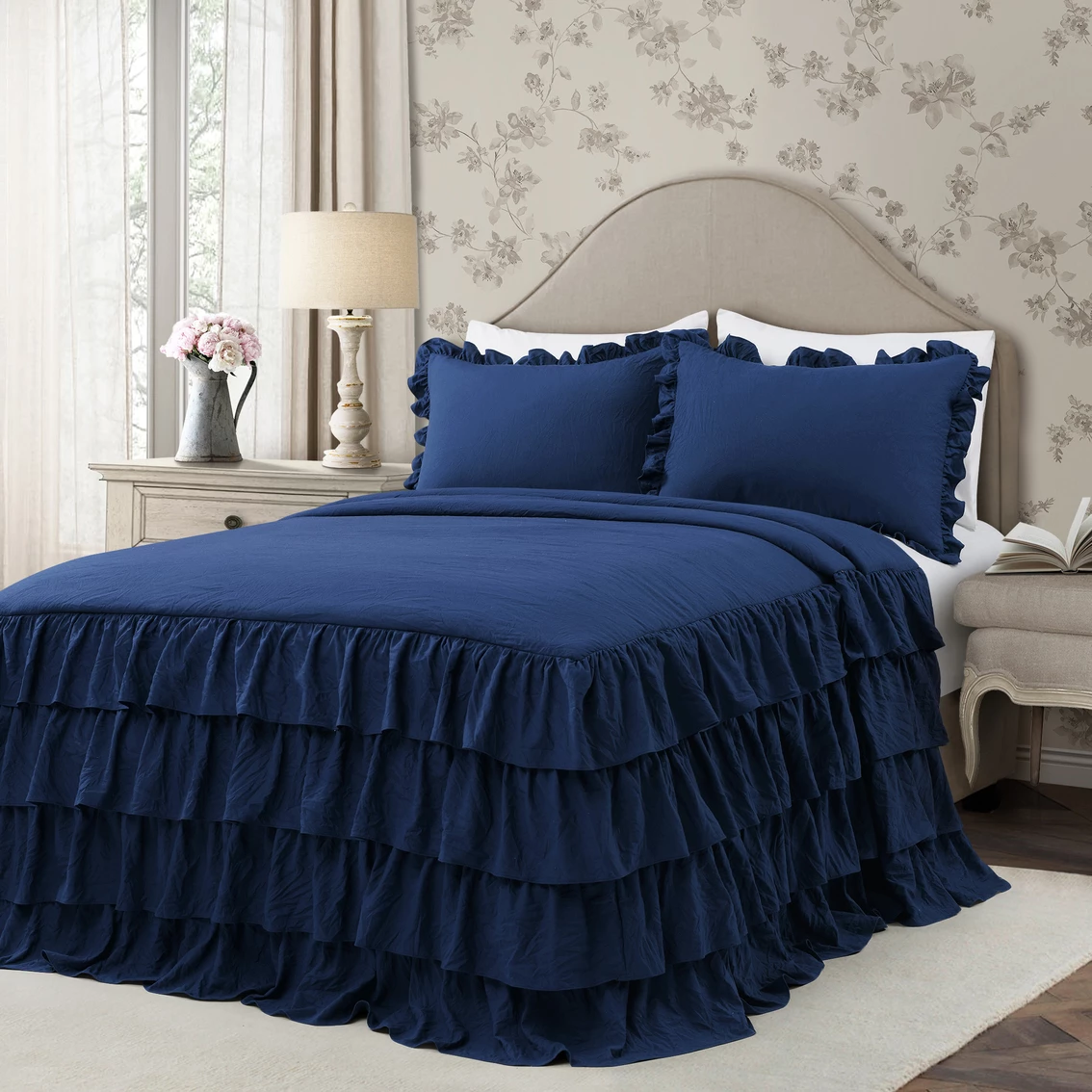 Buy ???? Lush Decor Allison Ruffle ???? Skirt Bedspread Set ????