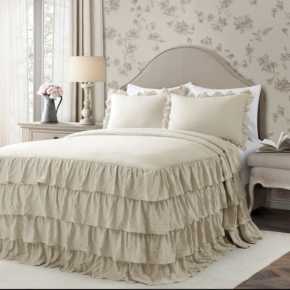 Buy ???? Lush Decor Allison Ruffle ???? Skirt Bedspread Set ???? - Image 2