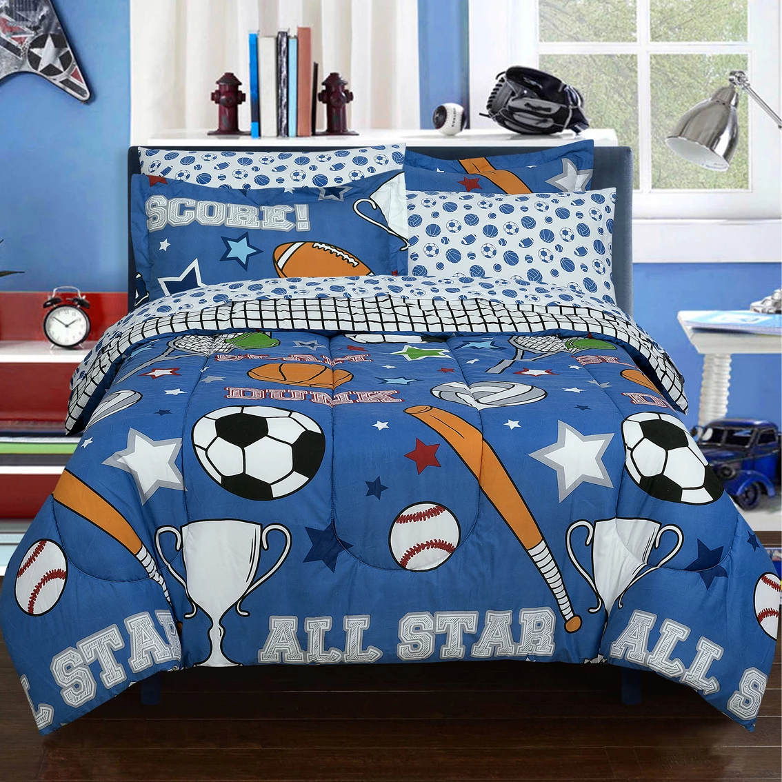 Best Pirce ???? Royale Linens Kidz Mix Game Day Bed In A Bag ????
