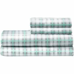Best Pirce ???? Martha Stewart Collection 200 TC Everet Plaid Sheet Set ????