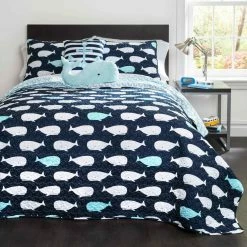 Coupon ???? Lush Decor Whale Quilt Set ????