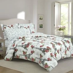 Cheapest ???? Royale Linens Paris Rose Bed In A Bag ????