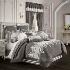 Deals ???? J. Queen New York Flint Charcoal Comforter 4 Pc. Set ⌛
