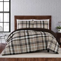 Best Pirce ⭐ Truly Soft Paulette Plaid Taupe 3 Pc. Comforter Set ✔️